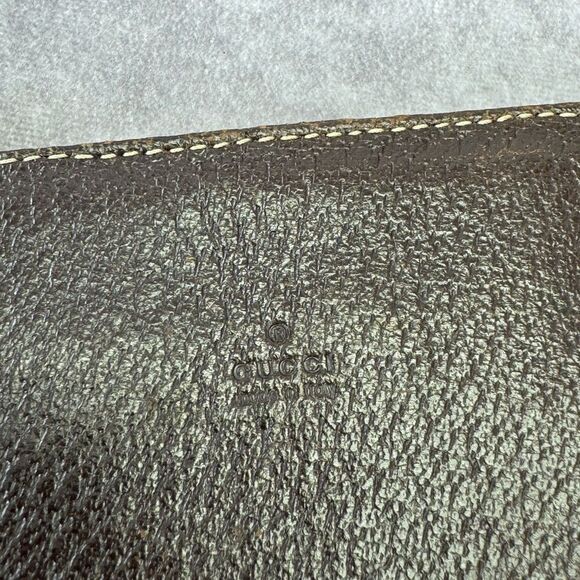 Gucci Vintage Web Crossbody Bag GG Canvas with Leather Small - Picture 4 of 15